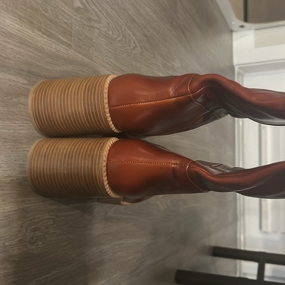 Brand new Jeffrey Campbell boots, never worn. There is a minor flaw pictured. - Picture 3 of 8